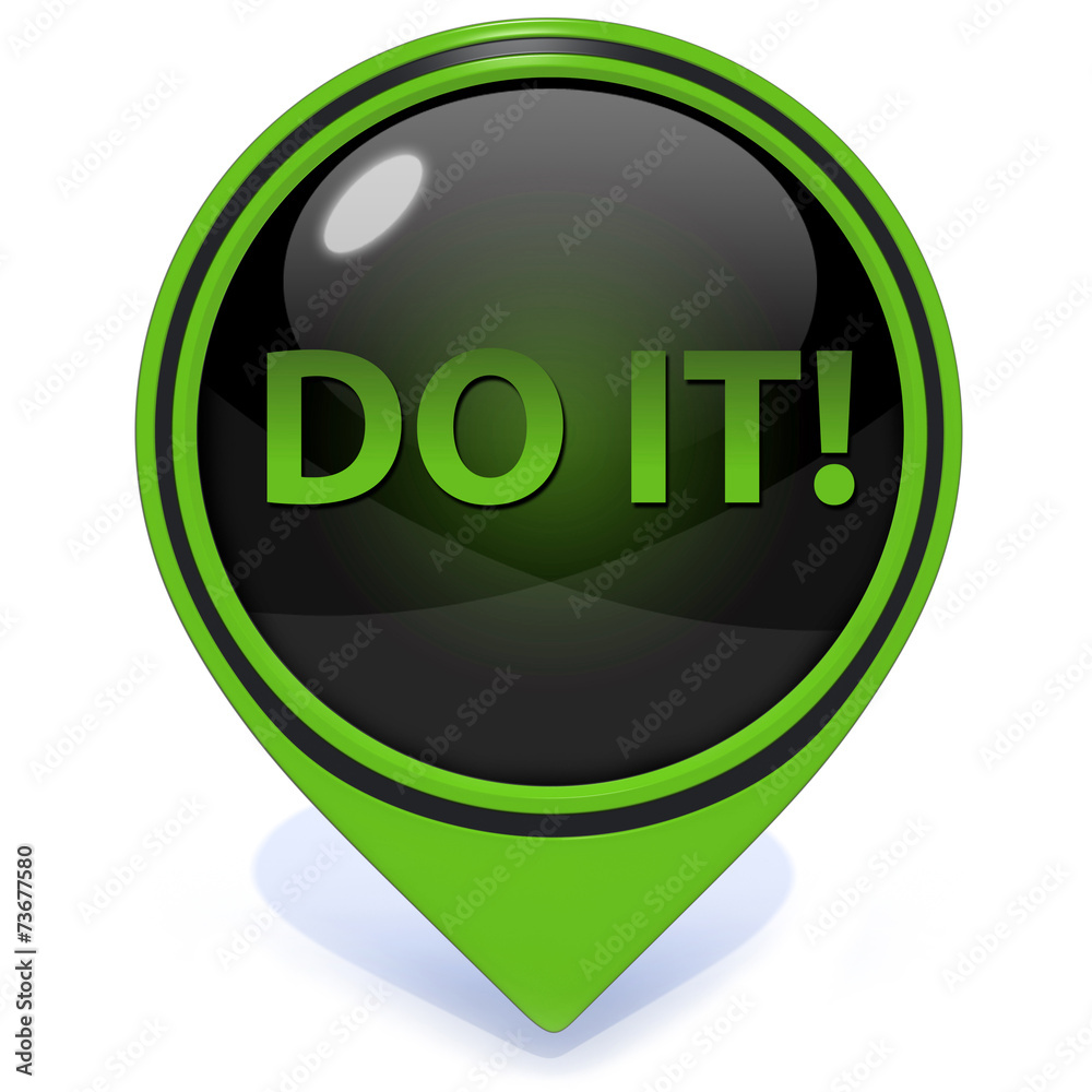 Do it pointer icon on white background Do it pointer icon on white background