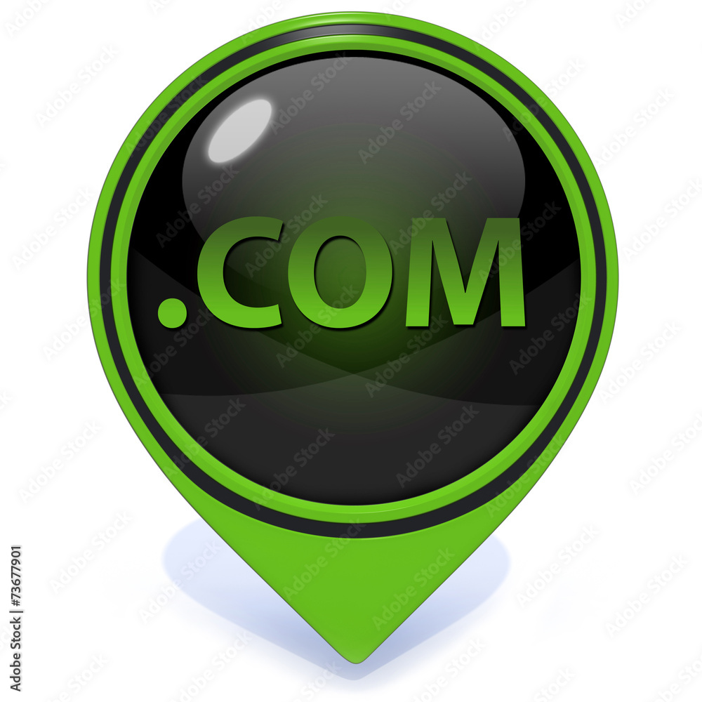 Com pointer icon on white background Com pointer icon on white background
