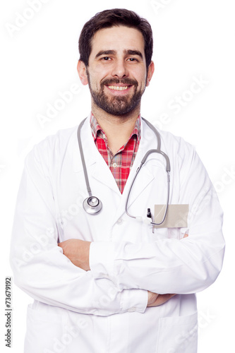 Portrait of confident medical doctor standing with arms crossed, © cristovao31