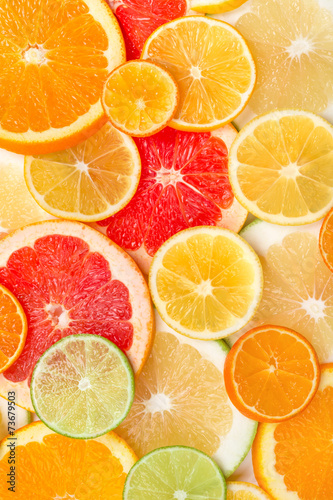 background of citrus slices