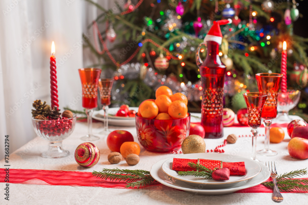 table for Christmas Eve table for Christmas Eve