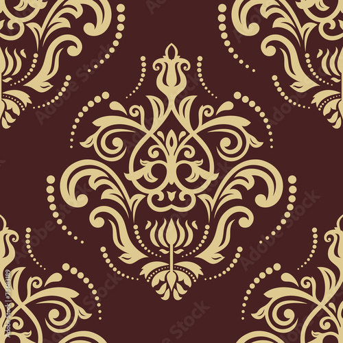 Floral Seamless Pattern. Orient Abstract Background