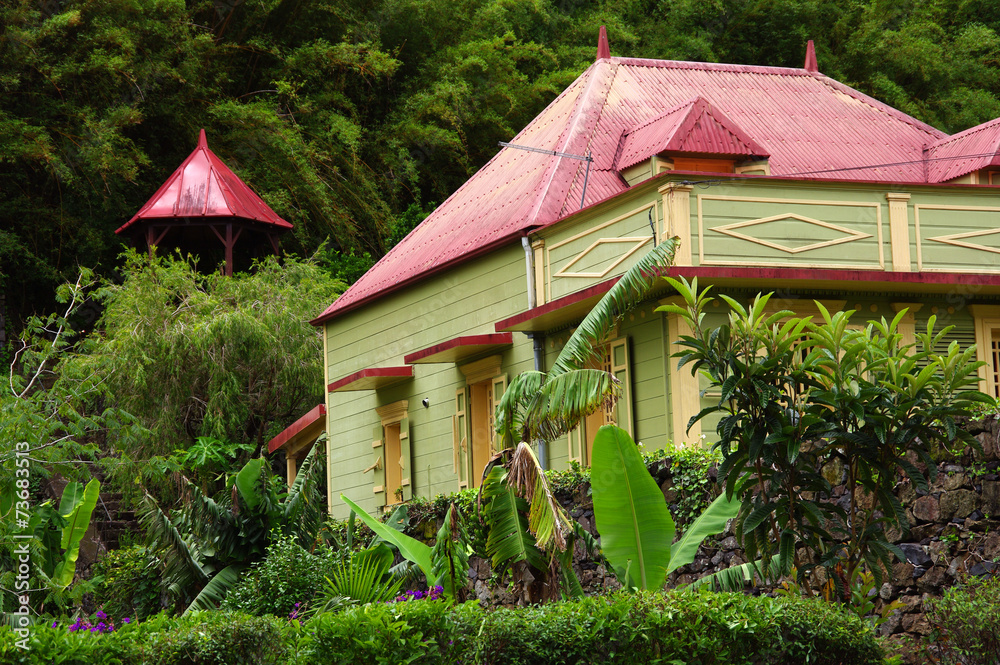 Fototapeta premium La Réunion - Cases à Hell-Bourg