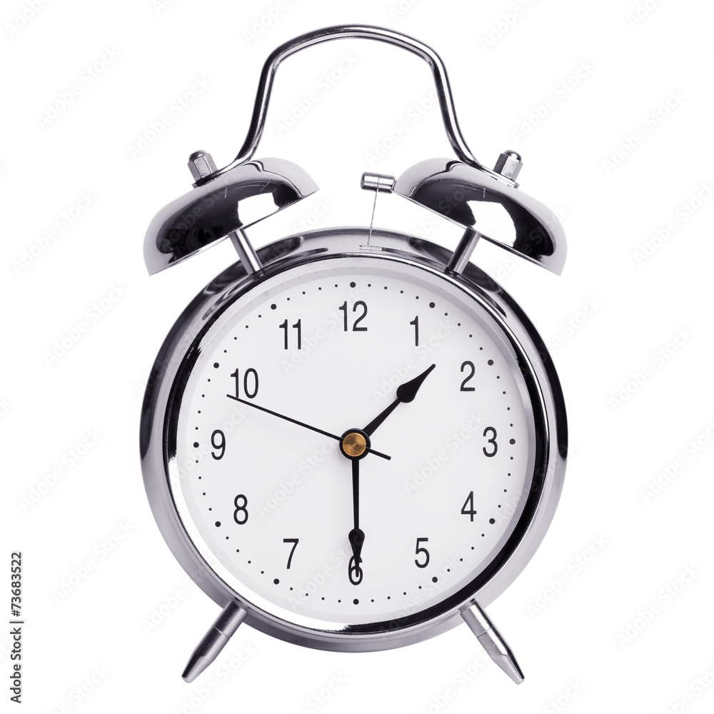 Alarm clock shows half of the second Alarm clock shows half of the second