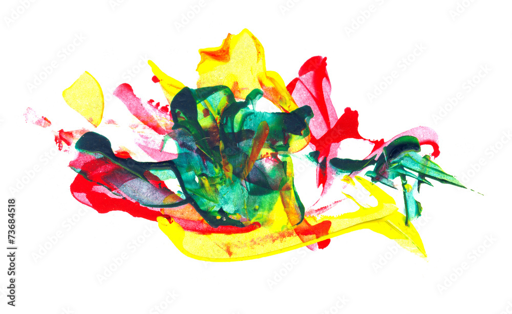 Obraz premium Abstract mixed media background or texture design on white