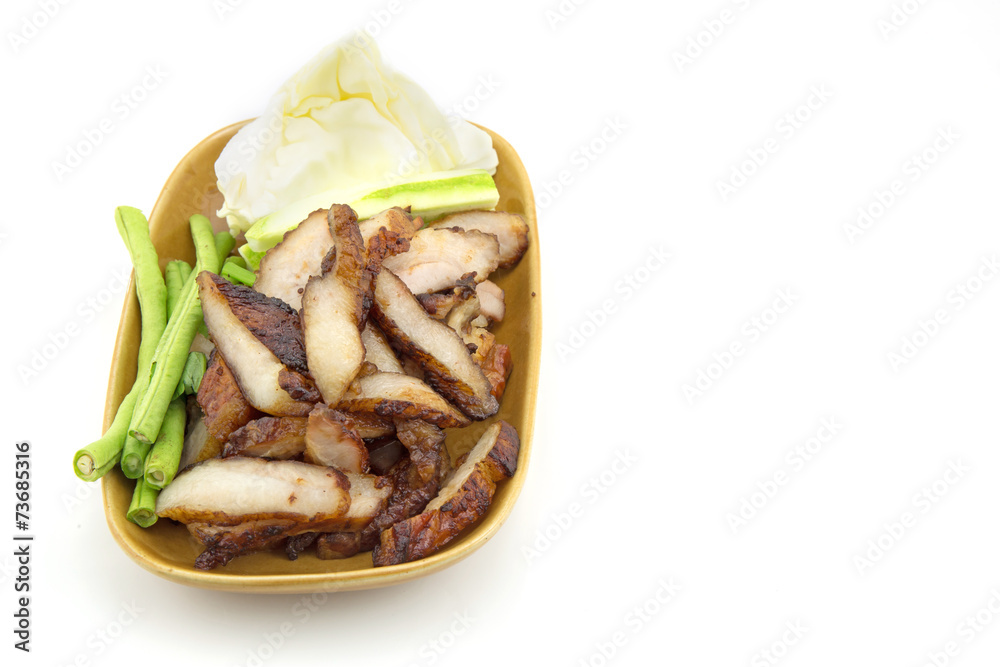 charcoal-boiled pork neck,Grill pork (Thai style food) charcoal-boiled pork neck,Grill pork (Thai style food)