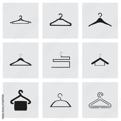 Vector hanger icons set