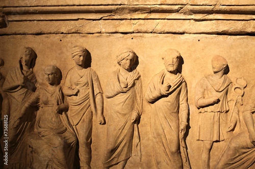 Fototapeta Details of ancient sarcophagus
