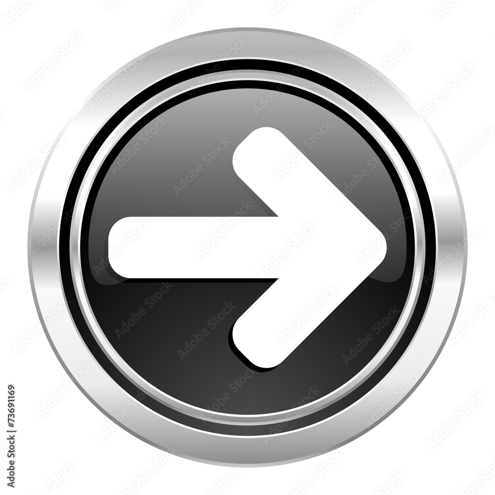 right arrow icon, black chrome button, arrow sign right arrow icon, black chrome button, arrow sign