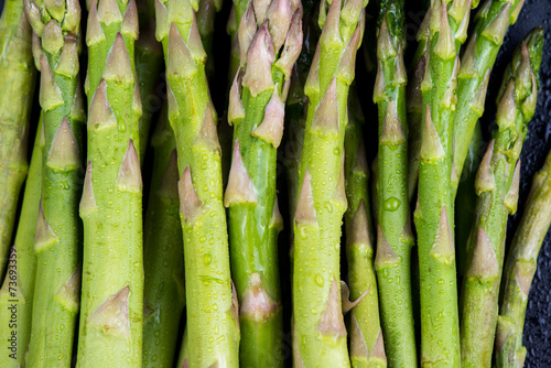 Fototapeta Naklejka Na Ścianę i Meble -  Farm fresh organic asparagus background