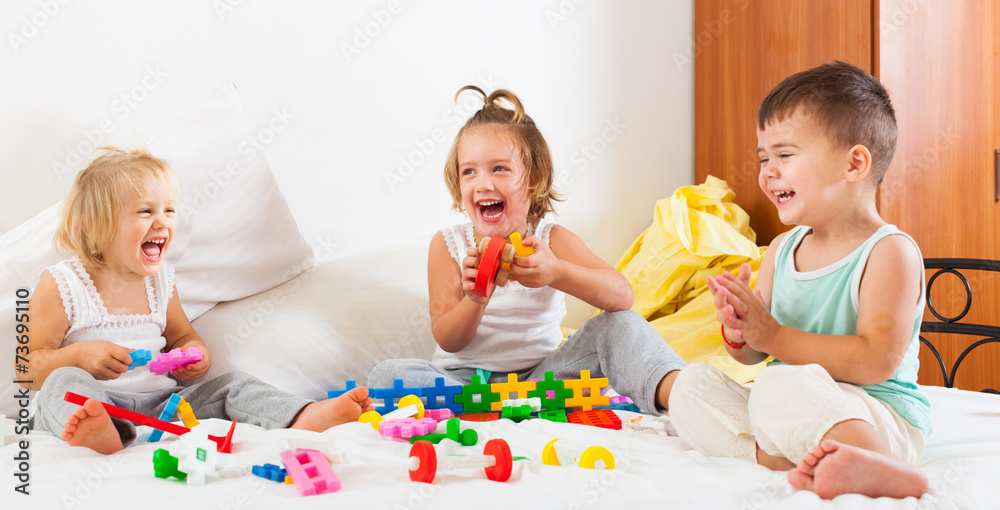 Two sisters and brother having fun Two sisters and brother having fun