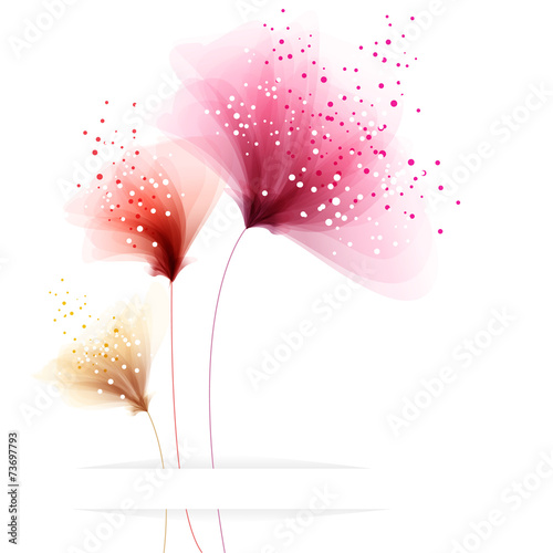 Vector background with flowers