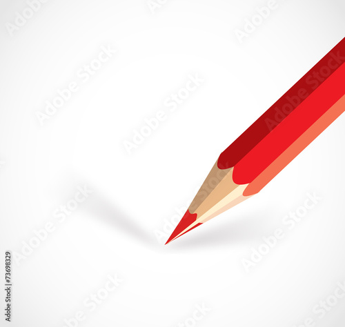 Pencil closeup illustration vector