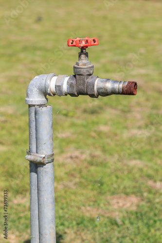 Old rusty faucet