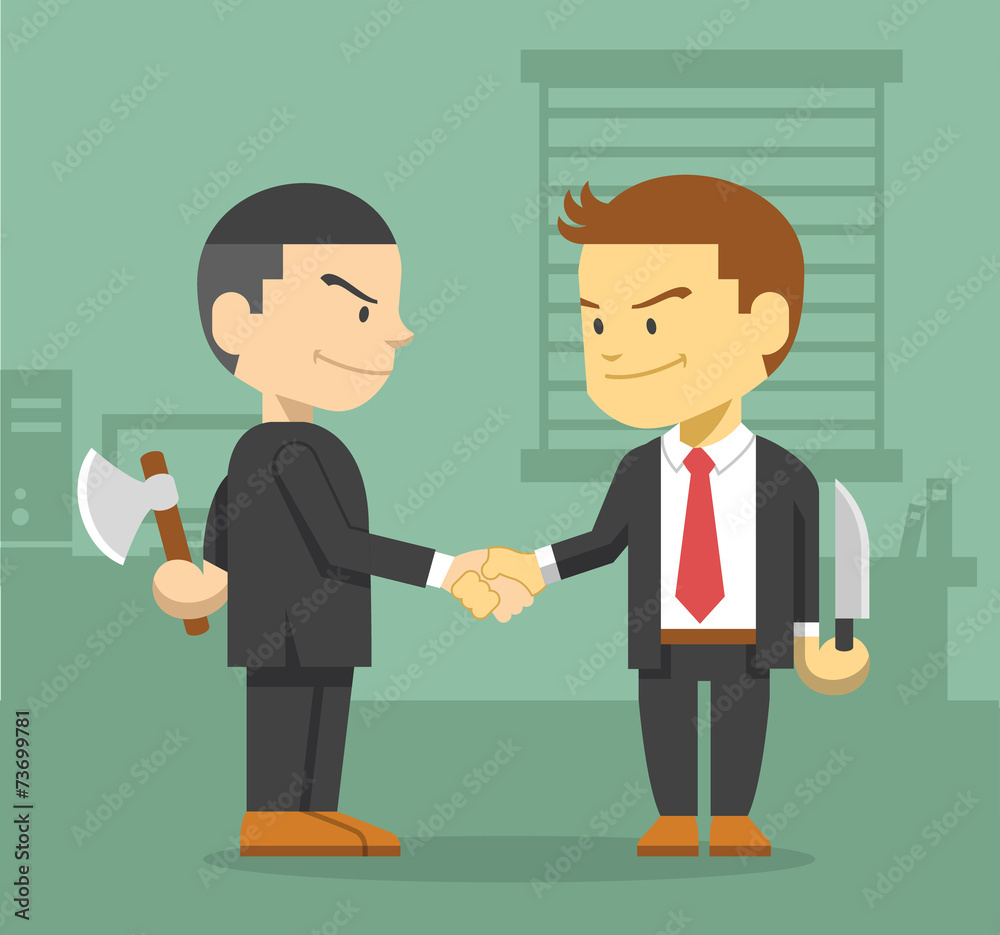 Business competition concept. Vector flat illustration Business competition concept. Vector flat illustration