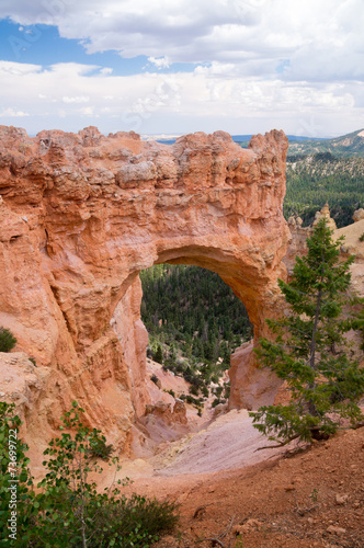 Stormy day at Bryce Canyon Arch