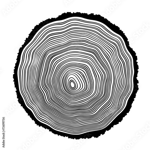 Tree rings background illustration