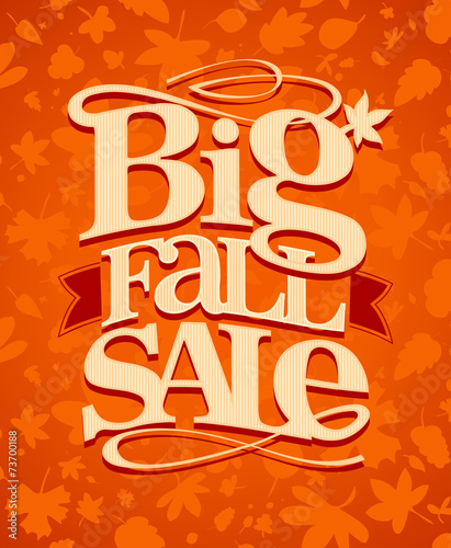 Big fall sale design.