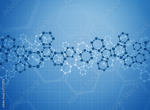 Abstract molecules medical background