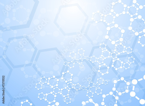 Abstract molecules medical background