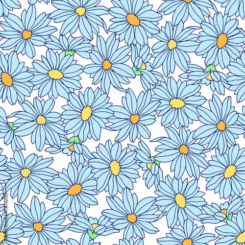 シームレスな花柄