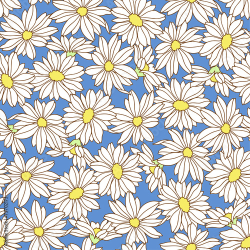 シームレスな花柄