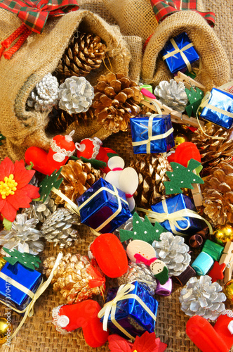 Amazing Christmas background, colorful Xmas material