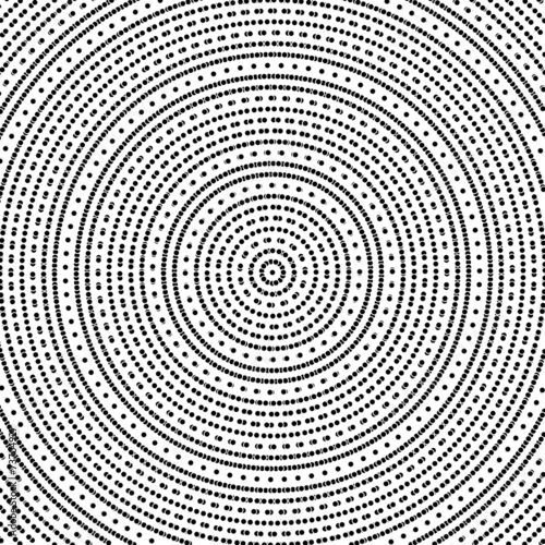Geometric Modern  Seamless Pattern with Circles