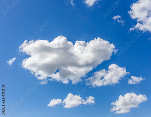 Clouds against the blue sky