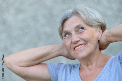 Smiling senior woman