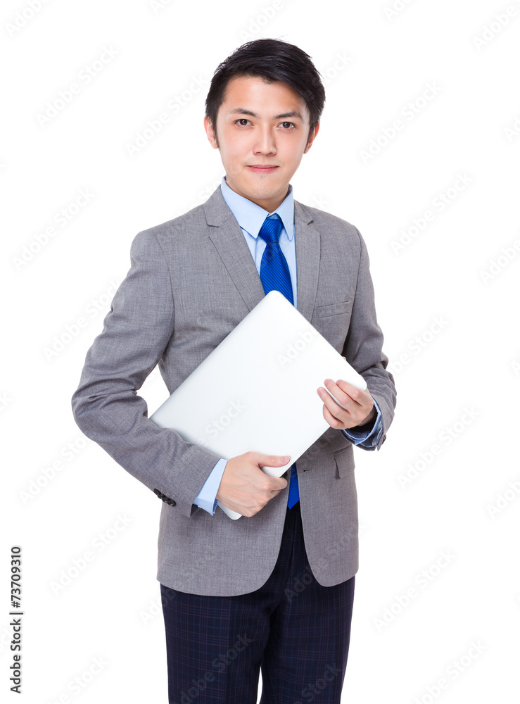 Businessman with laptop Businessman with laptop