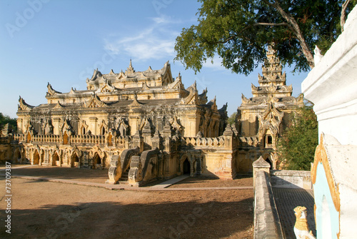 Temple of Maha Aungmye Bonzan monastery in Inwa, Mandalay © fotoember