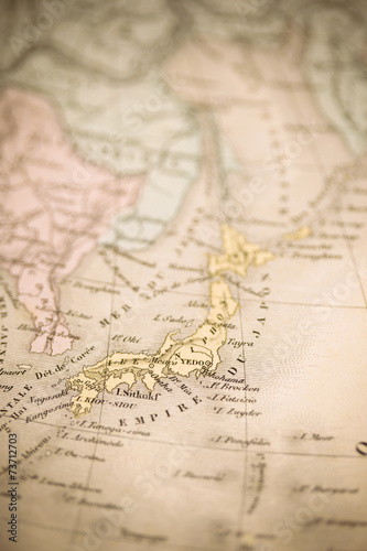 古い世界地図 日本
