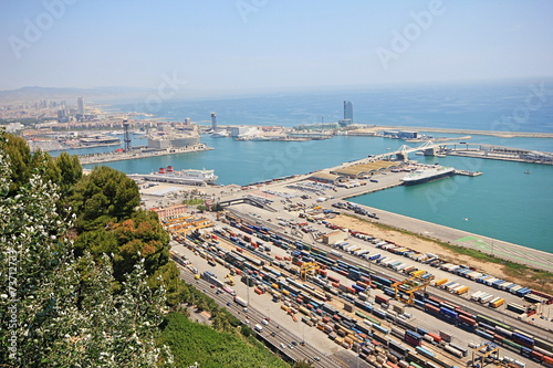 Photography Barcelona harbour
