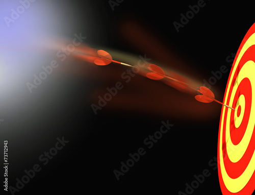Direct hit - 3d rendered model
