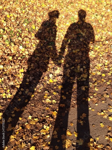  Pärchen Schatten Herbst