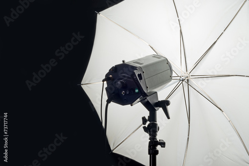 Εκτύπωση καμβά Photography Studio Flash Head with Umbrella