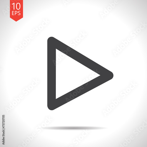 Vector play pointer icon. Eps10