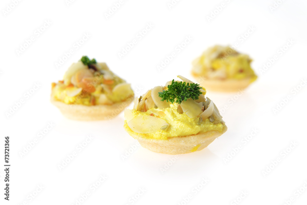 tartlet with cream tartlet with cream