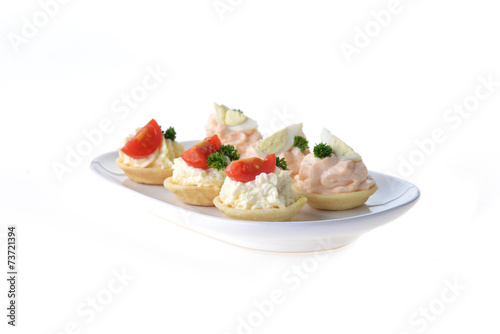 tartlet with cream