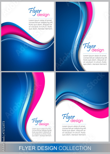 Set of business flyer template, brochure or corporate banner