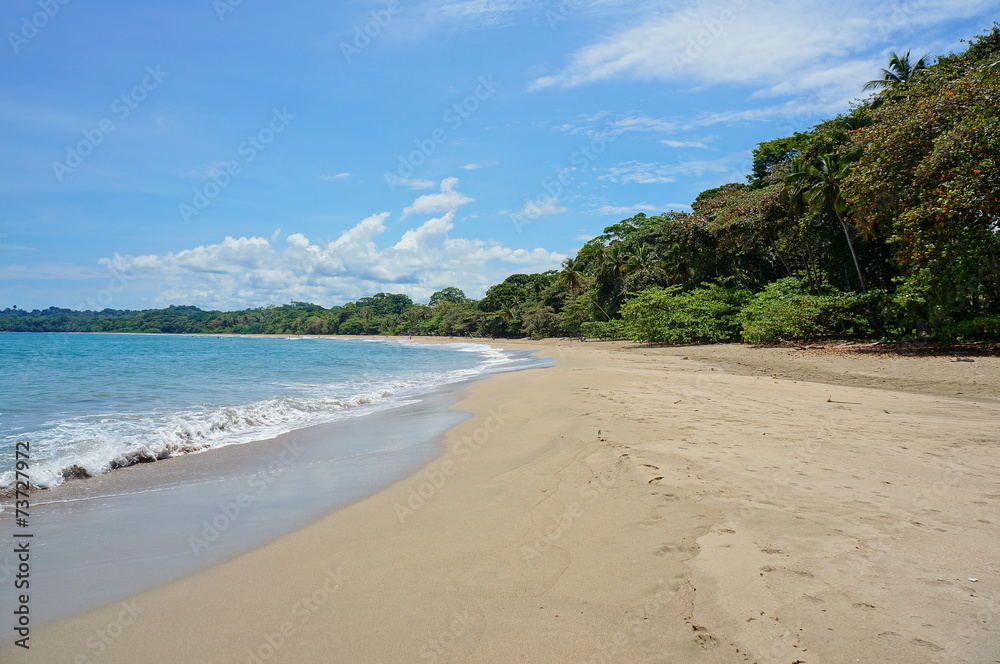 Cocles beach on Caribbean shore Costa Rica Cocles beach on Caribbean shore Costa Rica
