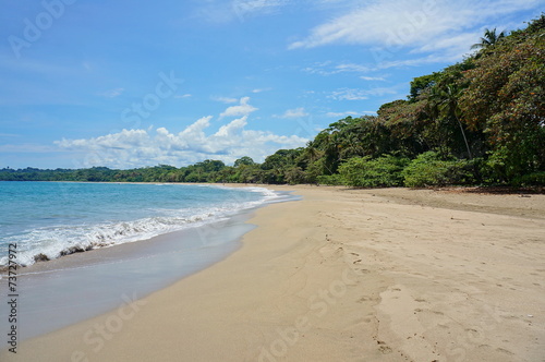 Cocles beach on Caribbean shore Costa Rica