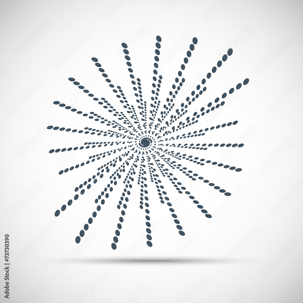 Halftone circular of the gray dots on gray background Halftone circular of the gray dots on gray background