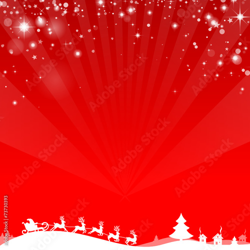 Weihnachten Schlitten Rentiere