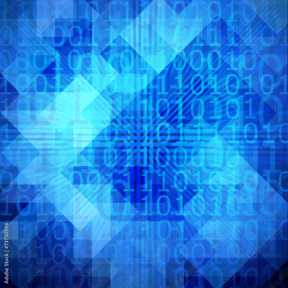 Abstract binary code pattern