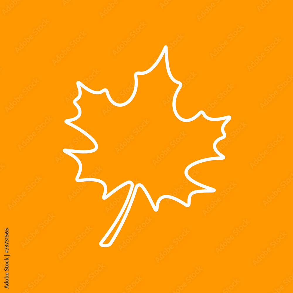 Vector maple leaf icon. Eps10 Vector maple leaf icon. Eps10
