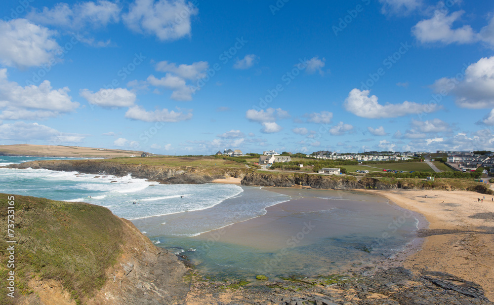 Treyarnon Bay Cornwall England UK Cornish north coast Treyarnon Bay Cornwall England UK Cornish north coast