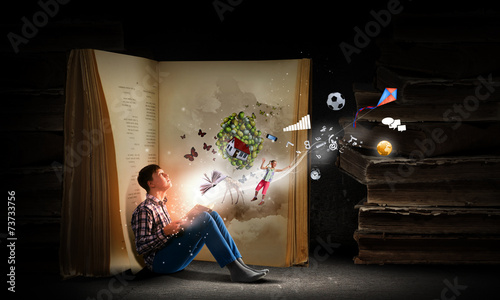 Reading and imagination photo