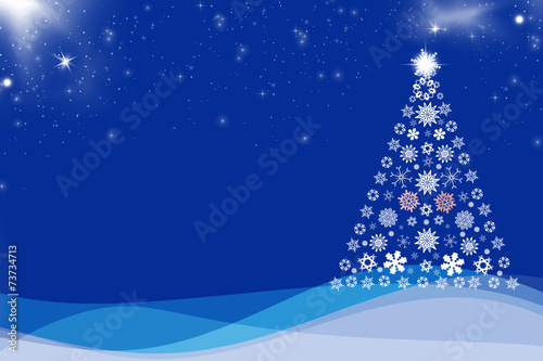 Christmas background with Christmas tree,